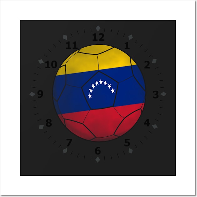 venezuelan flag clock Wall Art by persa